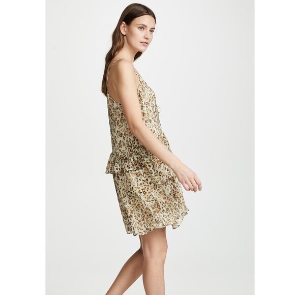 IRO Buzon Silk Leopard Print Dress NWT - Picture 3 of 12